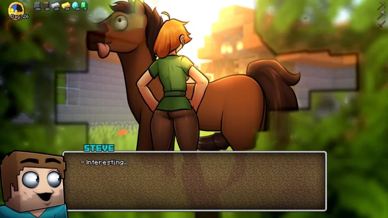 我的世界黄版 Hornycraft v0.28.1 AI版 PC+安卓 [2+4.59g][百度盘]