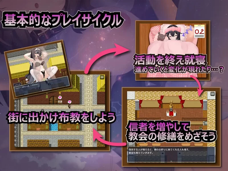 【探索RPG/拘束恶堕/汉化】纯真修女的淫魔V1.0 AI汉化 [1+1.80G][百度盘]