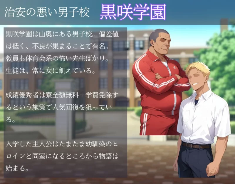 [PC-SLG]女子宿舍NTR男校～男校入学的女扮男装1.02官中 [1+770m][百度盘]