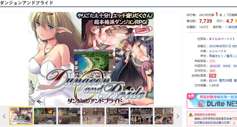 PC–地下城与新娘（ダンジョンアンドブライド）V1.33 AI汉化 [1+2.5G][百度盘]