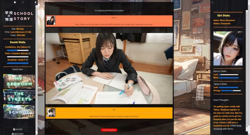 PC–学校の物语 Gakko No Monogatari V0.21 浏览器转中文 [1+17.4G][百度盘]