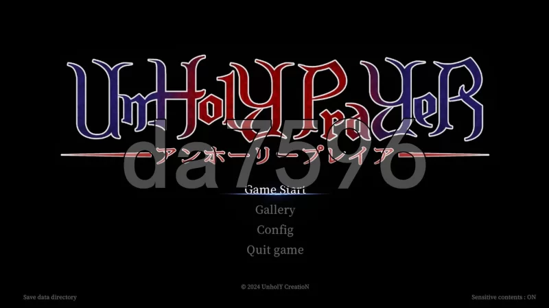 PC–邪神祷告 罪恶的祈祷 UnHolY PraYeR v25.08.27 官方中文版 [1+1.3G][百度盘]