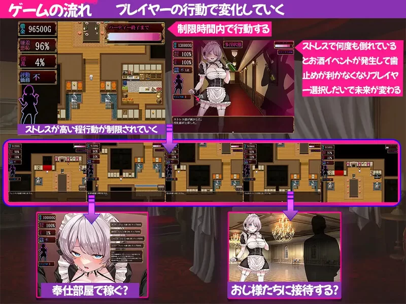 【探索RPG/女仆羞辱/汉化】没落女仆 阴道与毒药V1.0 AI汉化 [1+3.20G][百度盘]