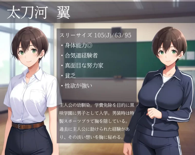 [PC-SLG]女子宿舍NTR男校～男校入学的女扮男装1.02官中 [1+770m][百度盘]