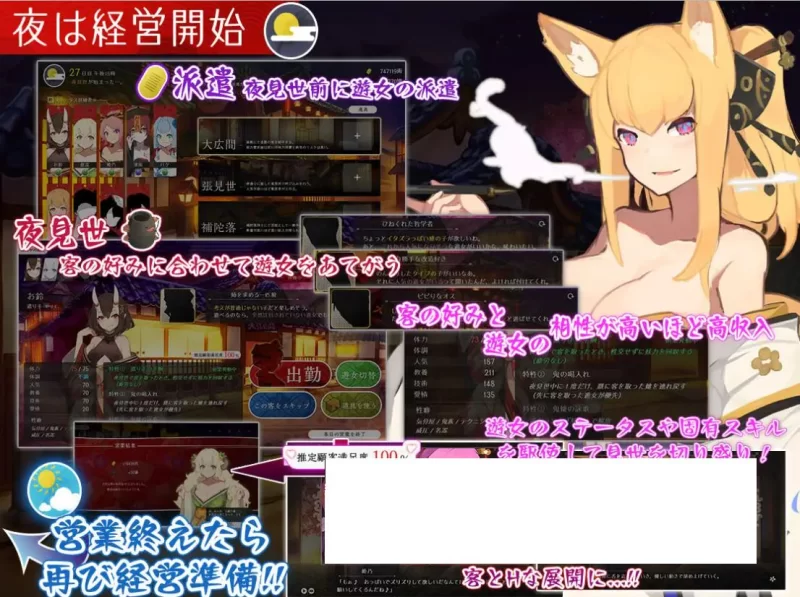 【经营SLG】pc妖怪馆再造记：妖怪馆物语 机翻汉化版3G [1p+3G][百度盘]