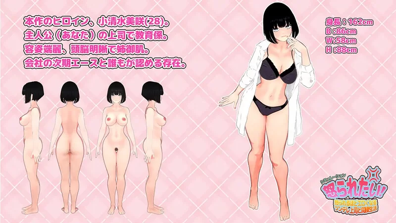 [PC-SLG]【养成SLG/职场OL/动态/汉化】想要被骂！（怒られた… [1+1.2G][百度盘]