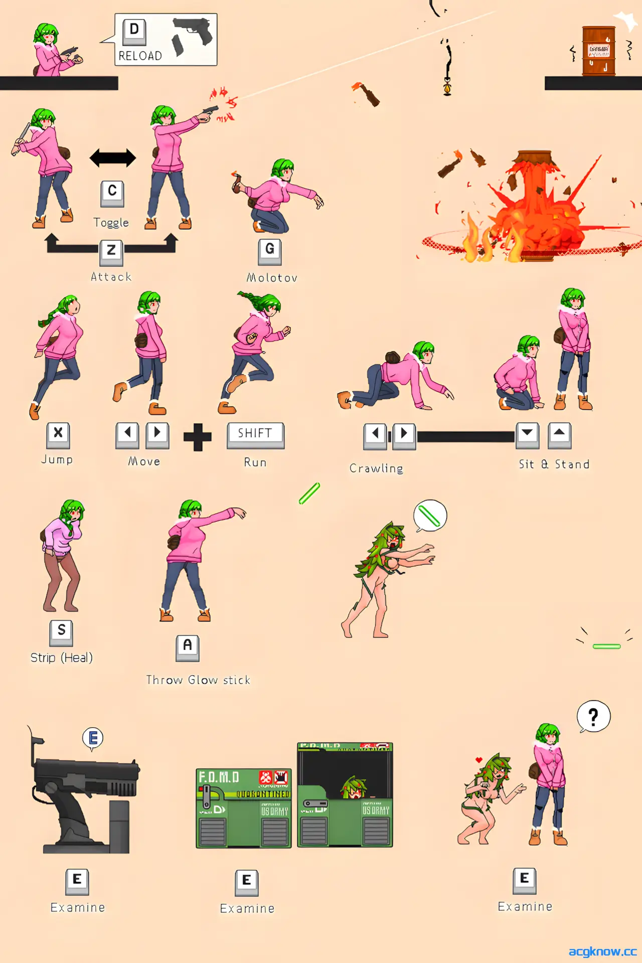 [PC][像素ACT/官中/丧尸触手H]花恐惧症 Anthophobia ver2.22 官方中文版最终更新版+存档+作弊码 [276M]