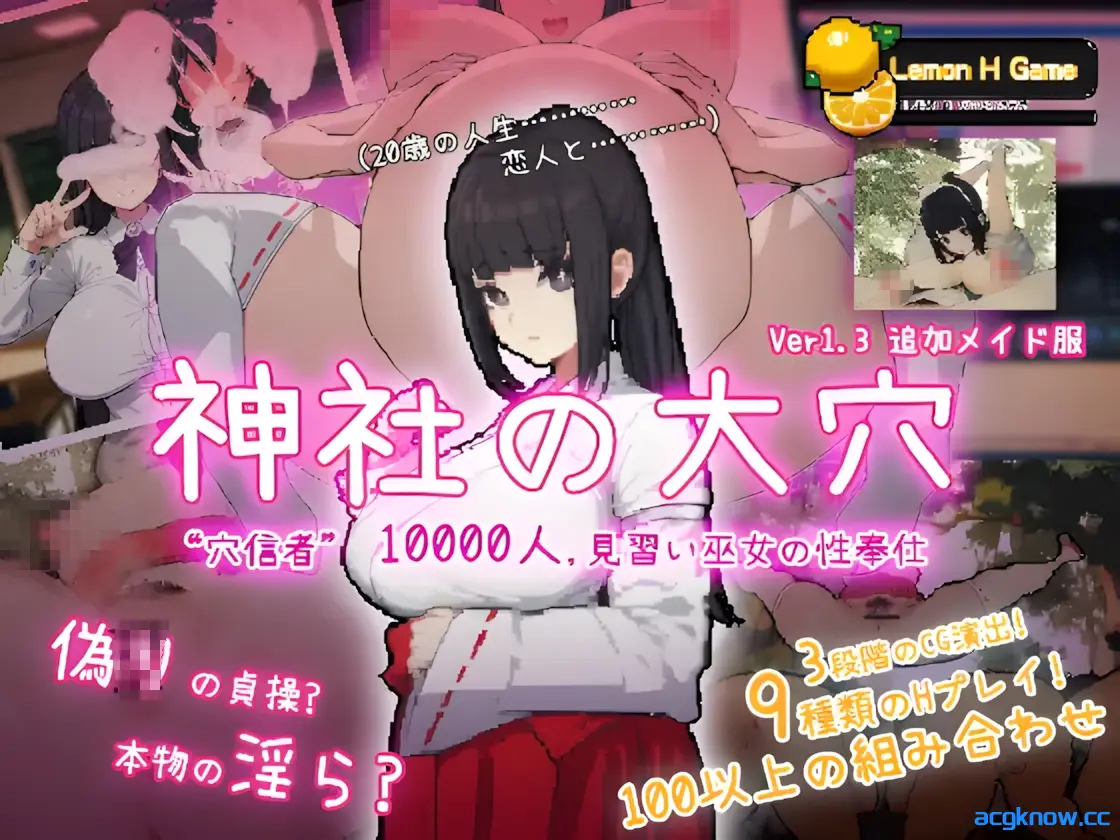 [PC] [互动SLG/汉化/NTR] 神社的大穴 神社の大穴 ver1.3 汉化版 [561M]