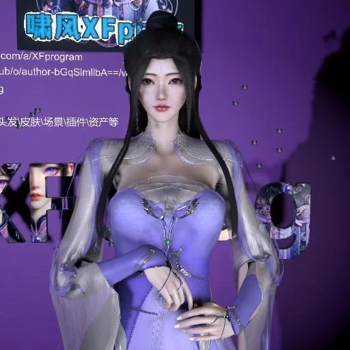 【PC+VR】VAM高价国漫人物卡 XFprog的姬如雪，全依赖，失效不补！ [1+250M][百度盘]