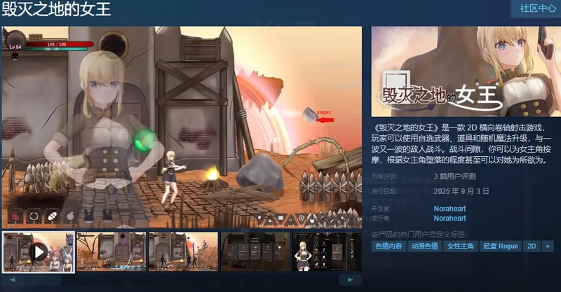 PC–毁灭之地的女王（滅びた地の女王）V1.0 STEAM官中 [1+300M][百度盘]