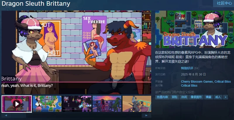 PC–龙族侦探布兰妮（Dragon Sleuth Brittany）STEAM官中 [1+6.5G][百度盘]