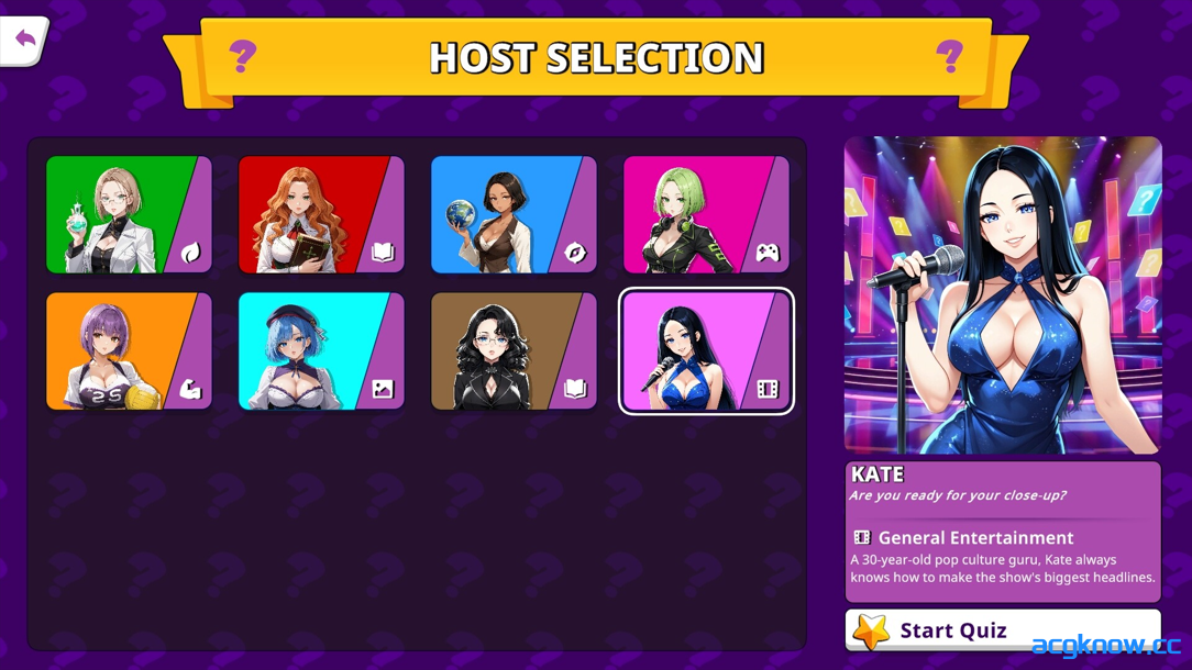 [PC] [SLG/官中/动态] 性感问答秀 A Sexy Quiz Show Ver0.8.3 Demo 官方中文版 [470M]