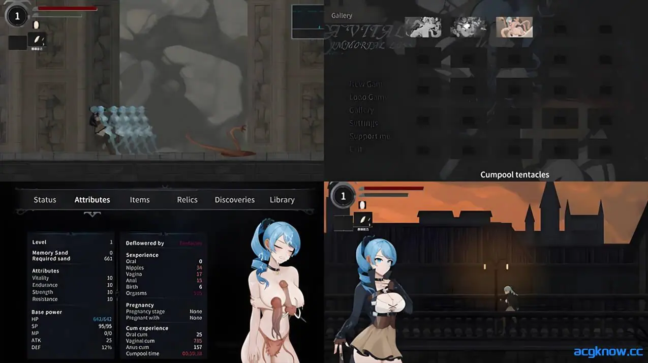 [PC] [日系ACT/官中/全动态]永恆的欠損 La Vitalis Immortal Loss Beta 0.19 官方中文版[3.43G]