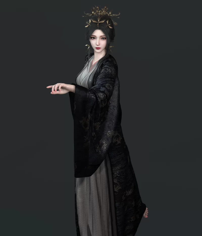 (PC)vam Archer.QYNguzhuang.1黑衣古风美女 [1+532M][百度盘]