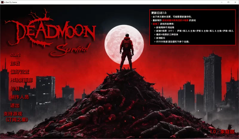 【SLG/AI汉化/动态/PC+安卓】死月生存 DeadMoon Survival v1.0 画廊 [2+6.6G][百度盘]