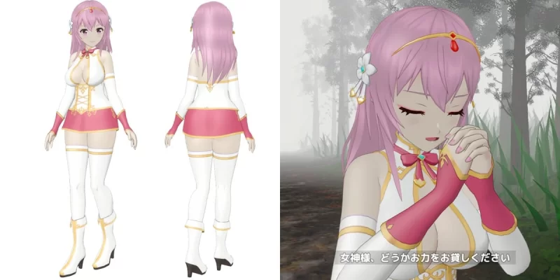 [PC/3D/战斗H/触手/官中/异种奸/动态] 圣女与淫魔的堕落时刻 [1+566M][百度盘]