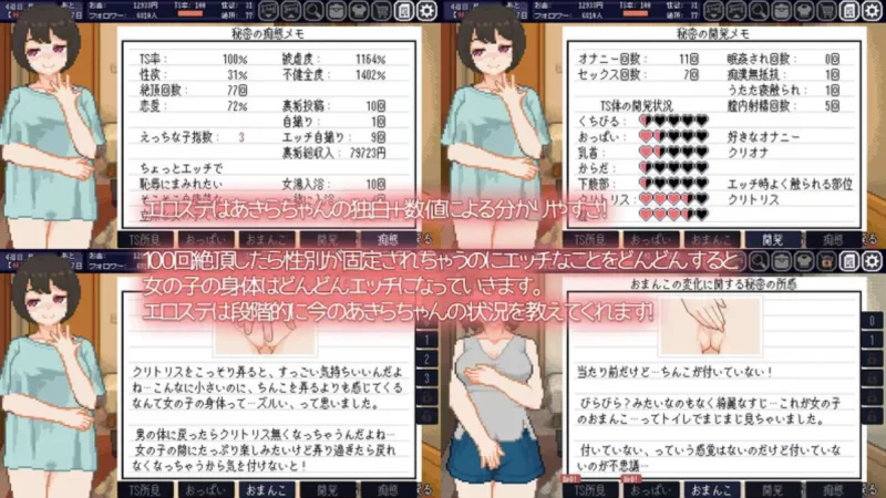 [PC像素SLG]变身夏日：与TS室友的同居生活1.37官中步兵 [1+203m][百度盘]