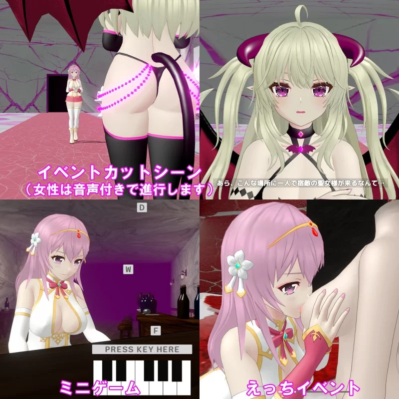 [PC/3D/战斗H/触手/官中/异种奸/动态] 圣女与淫魔的堕落时刻 [1+566M][百度盘]