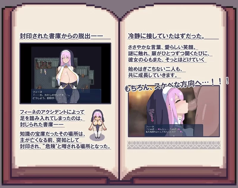 【探索RPG/爆乳修女】菲娜与封印书库[aop模拟器] [1+270MB][百度盘]