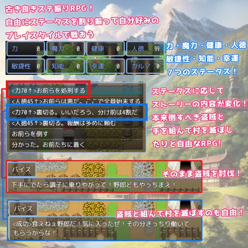 【回合RPG/AI生成/汉化】天使与恶魔的界线V1.0 内嵌AI汉化 [1+1.20G][百度盘]