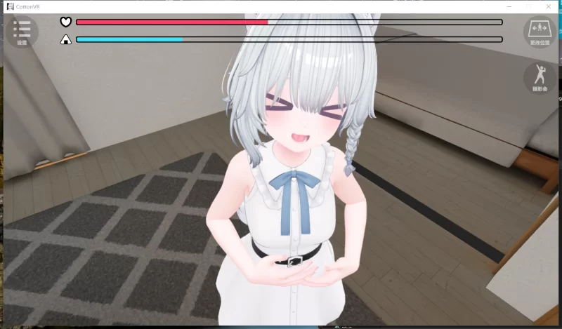 PC+VR【3D触摸互动恋爱SLG兽耳】虚拟女友 VR Cotton官中~耳语ASMR [2+1.68G][百度盘]