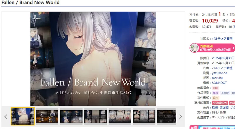 【爆款SLG/生活经营/全动态/官中】堕落 / 崭新世界V1.0.4 DL… [1+1.20G][百度盘]