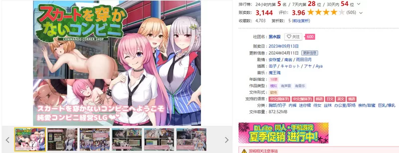 【经营SLG/职场OL/官中】不穿裙子的便利商店V2.3.1 官方中文 [1+1G][百度盘]