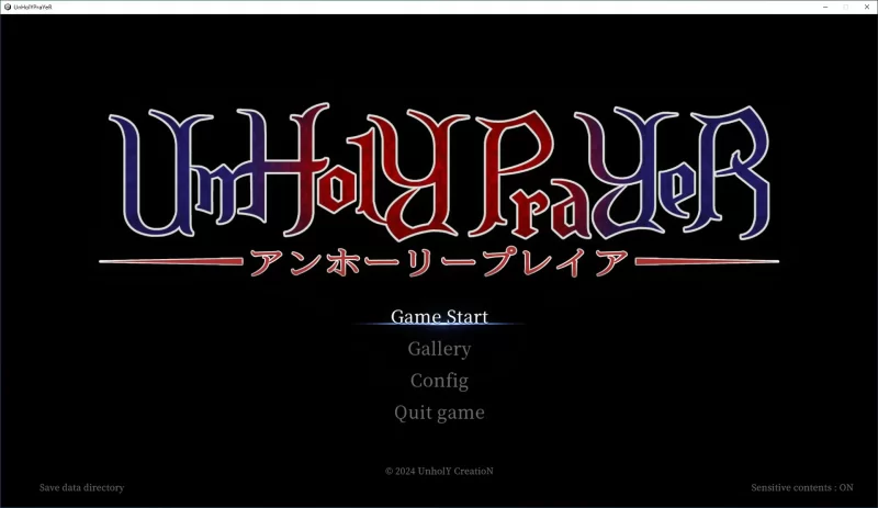 [PC-ACT] 【ACT/动态/官中】UnHolY PraYeR 官方中文版【PC/0.77G】… [1+0.77G][百度盘]