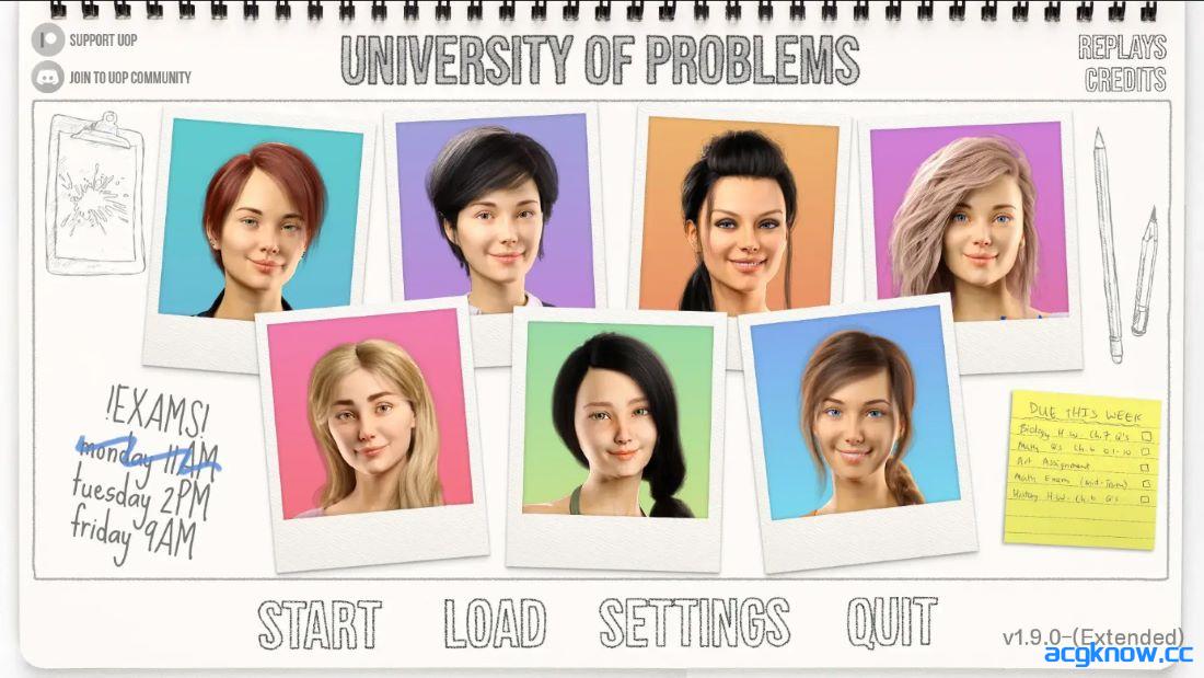 [PC+安卓][欧美SLG/汉化/动态]学院情缘 问题大学 欲望大学 [v1.9.0] University of Problems [5.66G]