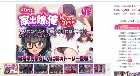 [PC/热门SLG/动态]离家出走的女儿和我 Sweet Days AI汉化 [1+2.4g][百度盘]